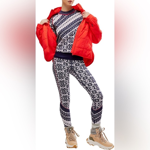 FP MOVEMENT Myoko Jacquard Leggings NWT - Picture 2 of 10